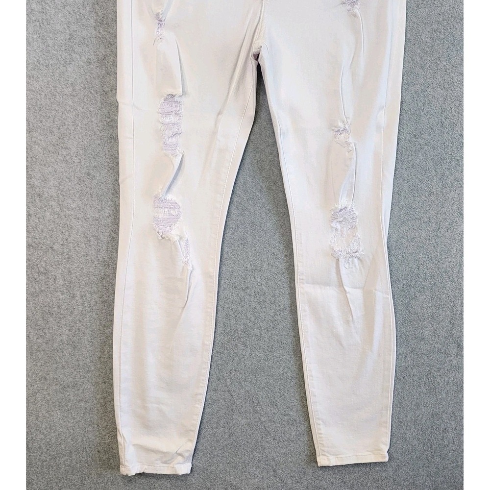 Judy Blue Skinny Jeans Womens 15/32 White Distressed Ripped‎ Denim 8353 Casual - Picture 5 of 8